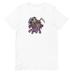 unisex-staple-t-shirt-white-front-6a16dc30372a8.jpg Apocalypse Cat T-Shirt