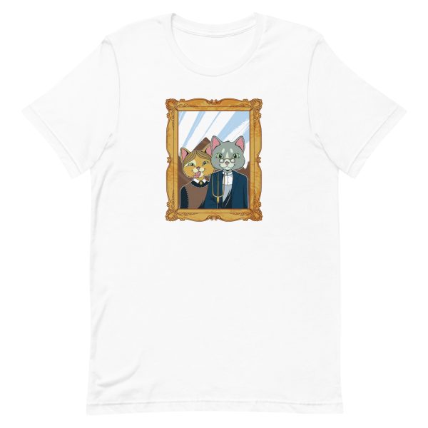 unisex-staple-t-shirt-white-front-6a16ee9c38490.jpg Farmer Cats T-Shirt