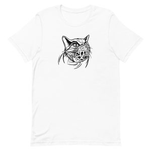 unisex-staple-t-shirt-white-front-6a16f51f5da9a.jpg Cat Muzzle T-Shirt