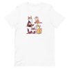 unisex-staple-t-shirt-white-front-6a170b110153f.jpg Cat Siblings Cartoon T-Shirt