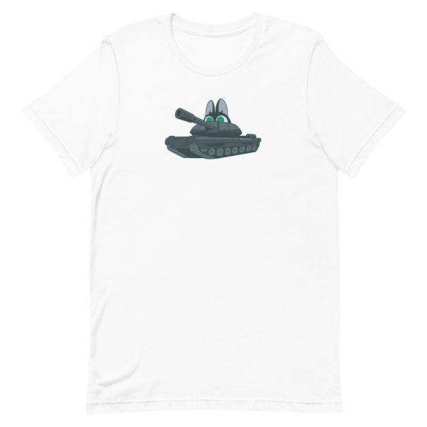 unisex-staple-t-shirt-white-front-6a179e1803f44.jpg Cat Tank T-Shirt