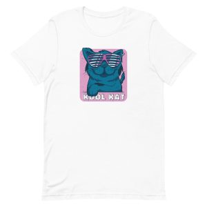 unisex-staple-t-shirt-white-front-6a17a55990375.jpg Kool Kat T-Shirt