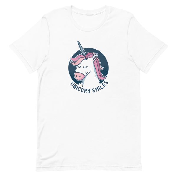 unisex-staple-t-shirt-white-front-6a17a96faa991.jpg Unicorn Smile T-Shirt