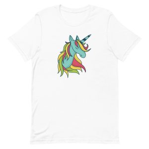 unisex-staple-t-shirt-white-front-6a17a9ca85175.jpg Cute Unicorn T-Shirt