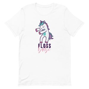 unisex-staple-t-shirt-white-front-6a17aa1e4aedf.jpg Floss Unicorn T-Shirt