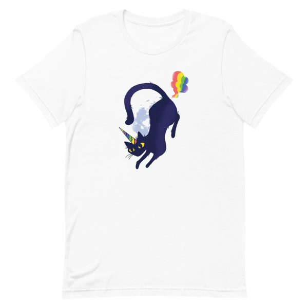 unisex-staple-t-shirt-white-front-6a17adf73b0ae.jpg Cat Unicorn T-Shirt