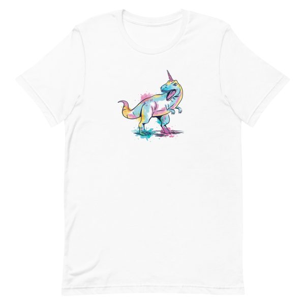 unisex-staple-t-shirt-white-front-6a17b824b44d3.jpg Unicornsaurus T-Shirt