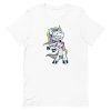 unisex-staple-t-shirt-white-front-6a17dbf3b04e4.jpg Zombie Unicorn Floss T-Shirt