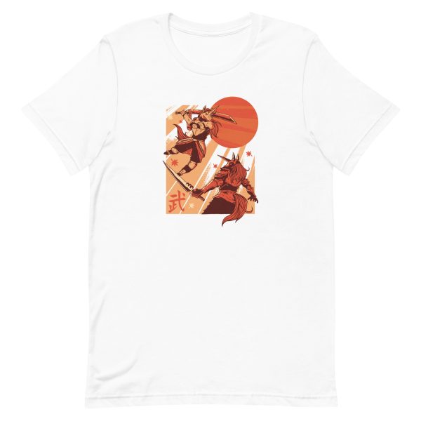 unisex-staple-t-shirt-white-front-6a17e406e8784.jpg Unicorn Samurai T-Shirt