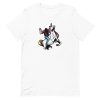 unisex-staple-t-shirt-white-front-6a17e4ca37c13.jpg Metalhead Riding Unicorn T-Shirt