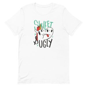 unisex-staple-t-shirt-white-front-6a17ecafe533d.jpg Sweet and Ugly Unicorn T-Shirt