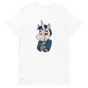 unisex-staple-t-shirt-white-front-6a17fc6d481e3.jpg Unicorn Groom T-Shirt