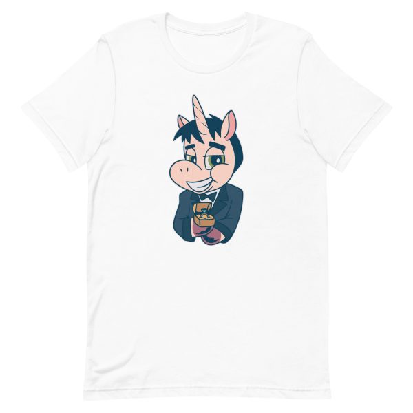 unisex-staple-t-shirt-white-front-6a17fc6d481e3.jpg Unicorn Groom T-Shirt
