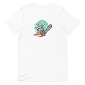 unisex-staple-t-shirt-white-front-6a1819c5c1719.jpg Crazy Bunny T-Shirt