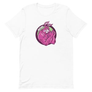unisex-staple-t-shirt-white-front-6a181c03ad183.jpg Muscular Bunny T-Shirt
