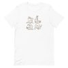 unisex-staple-t-shirt-white-front-6a181c5637feb.jpg Yoga Rabbits T-Shirt