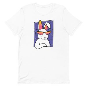 unisex-staple-t-shirt-white-front-6a181ca8f0a3f.jpg Cool Rabbit T-Shirt