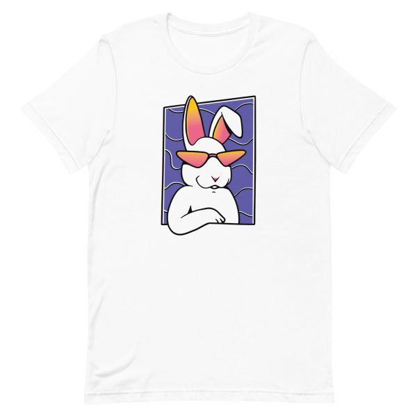 unisex-staple-t-shirt-white-front-6a181ca8f0a3f.jpg Cool Rabbit T-Shirt