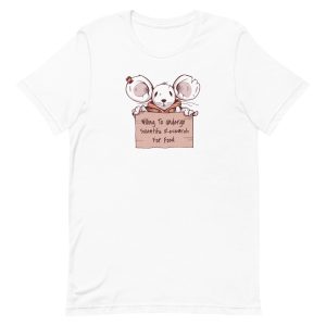 unisex-staple-t-shirt-white-front-6a1822446fd2d.jpg Mouse Research T-Shirt
