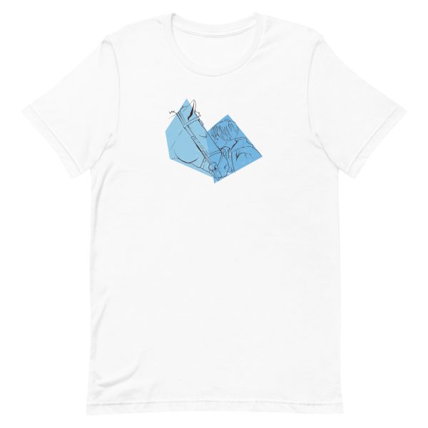 unisex-staple-t-shirt-white-front-6a182c5abf6c1.jpg Girl Kiss Horse T-Shirt