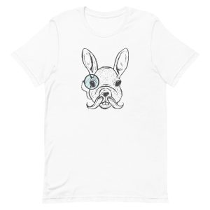 unisex-staple-t-shirt-white-front-6a183f39a9770.jpg White Rabbit Illustration T-Shirt
