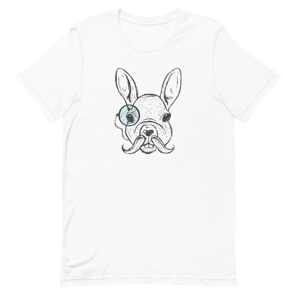 unisex-staple-t-shirt-white-front-6a183f39a9770.jpg White Rabbit Illustration T-Shirt