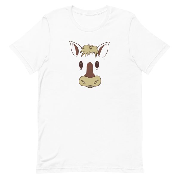 unisex-staple-t-shirt-white-front-6a1844a775296.jpg Horse Face T-Shirt