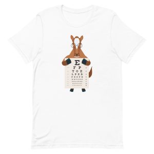 unisex-staple-t-shirt-white-front-6a18473fb44b0.jpg Horse Eye Chart T-Shirt
