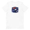unisex-staple-t-shirt-white-front-6a1847989e19a.jpg Panda Under Rain T-Shirt