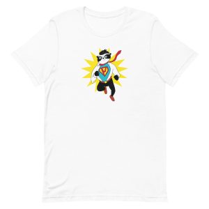 unisex-staple-t-shirt-white-front-6a18491ebd623.jpg Super Panda T-Shirt