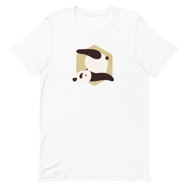 unisex-staple-t-shirt-white-front-6a184ab3c361c.jpg Panda Yoga Pose T-Shirt