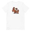 unisex-staple-t-shirt-white-front-6a184b4a1908a.jpg Horse With Baby T-Shirt