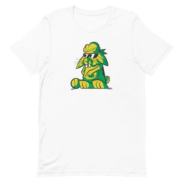 unisex-staple-t-shirt-white-front-6a184cd48c982.jpg Gangster Rabbit T-Shirt