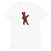 unisex-staple-t-shirt-white-front-6a18ebee173d8.jpg Chocolate Easter Bunny Dabbing T-Shirt