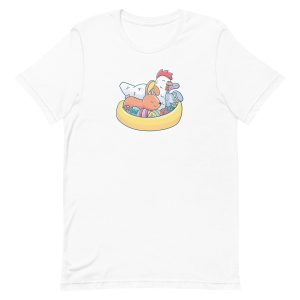 unisex-staple-t-shirt-white-front-6a18ed13ec4bc.jpg Easter Animals T-Shirt