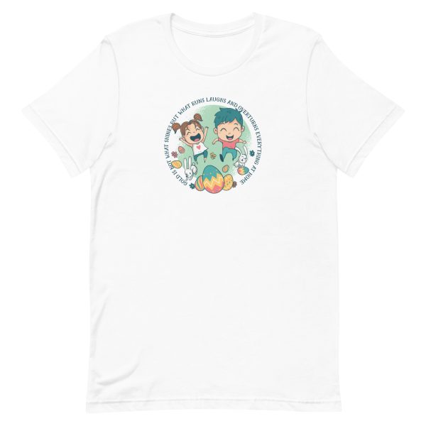 unisex-staple-t-shirt-white-front-6a18f7039e01b.jpg Kids Easter T-Shirt