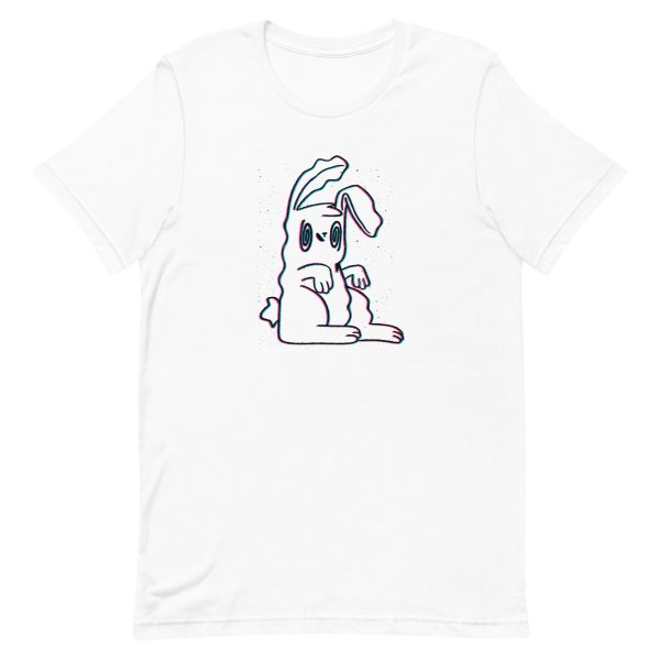 unisex-staple-t-shirt-white-front-6a18f7a76c8af.jpg Trippy Bunny T-Shirt
