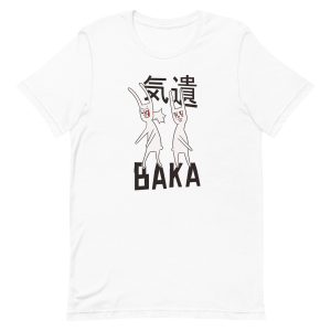 unisex-staple-t-shirt-white-front-6a18f8d096401.jpg Baka Rabbit T-Shirt