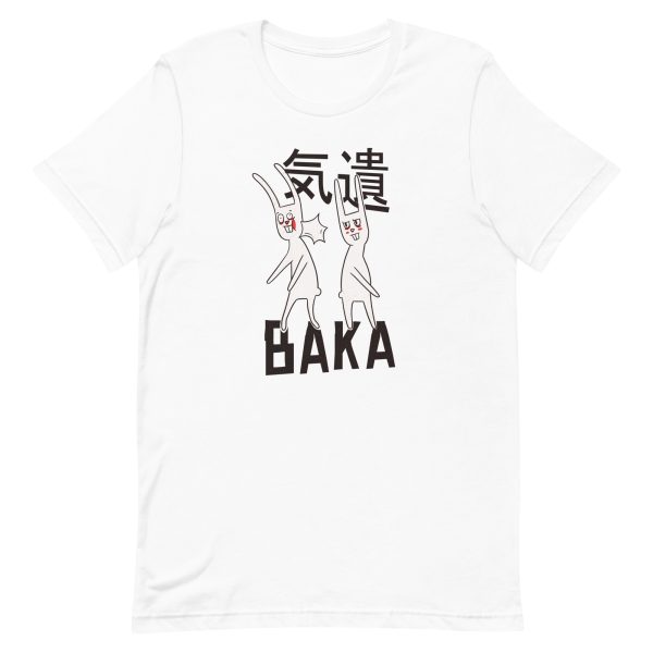 unisex-staple-t-shirt-white-front-6a18f8d096401.jpg Baka Rabbit T-Shirt