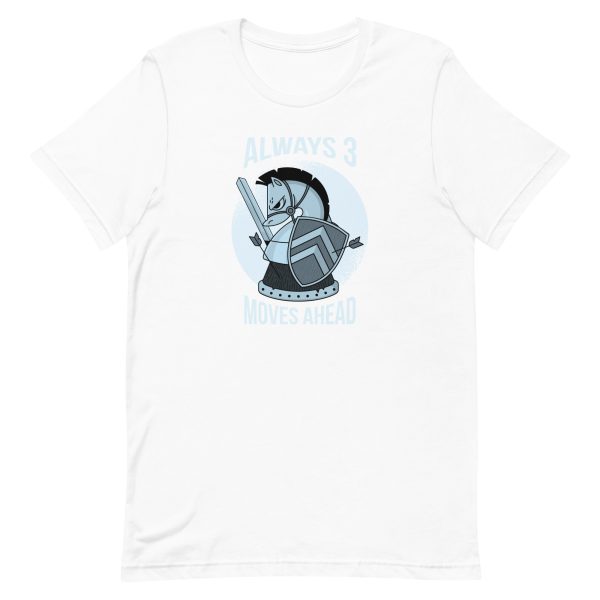 unisex-staple-t-shirt-white-front-6a18f96f45564.jpg Chess Horse T-Shirt