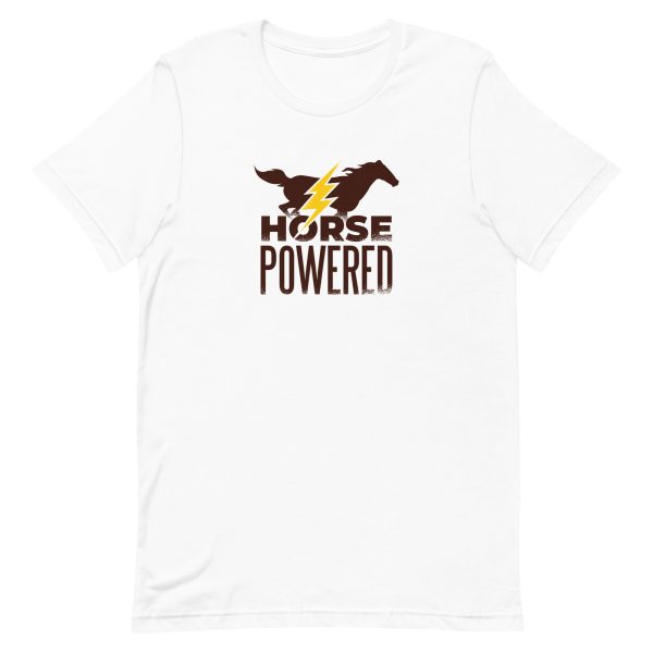 unisex-staple-t-shirt-white-front-6a191ba957973.jpg Horse Powered T-Shirt