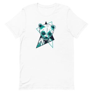 unisex-staple-t-shirt-white-front-6a191eaf3e442.jpg Neon Panda T-Shirt