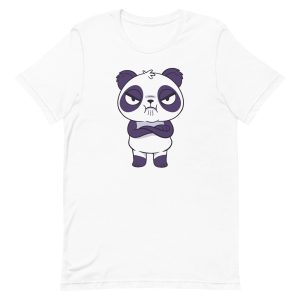 unisex-staple-t-shirt-white-front-6a191ef926c91.jpg Angry Panda T-Shirt