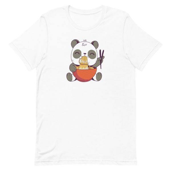 unisex-staple-t-shirt-white-front-6a19209e1ec67.jpg Ramen Panda T-Shirt