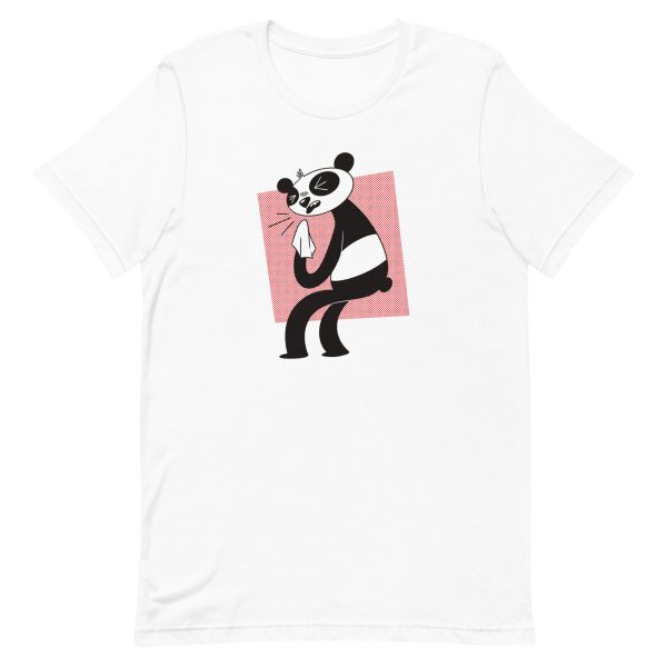 unisex-staple-t-shirt-white-front-6a1921b62bd90.jpg Allergic Panda T-Shirt