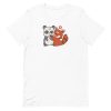 unisex-staple-t-shirt-white-front-6a193d7f837a3.jpg Panda Cartoon Love T-Shirt