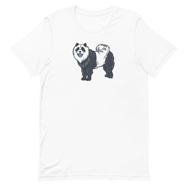 unisex-staple-t-shirt-white-front-6a194c649921c.jpg Chow Chow Panda T-Shirt