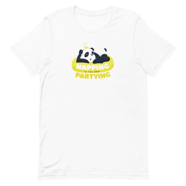 unisex-staple-t-shirt-white-front-6a194d1f4fa21.jpg Panda Nap T-Shirt