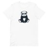 unisex-staple-t-shirt-white-front-6a19526c04383.jpg Cute Panda T-Shirt