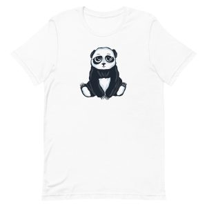 unisex-staple-t-shirt-white-front-6a19526c04383.jpg Cute Panda T-Shirt